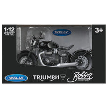 Carica l&#39;immagine nel visualizzatore di Gallery, Triumph Bonneville Bobber 1:12 Scale Model (Welly) MLMA24915
