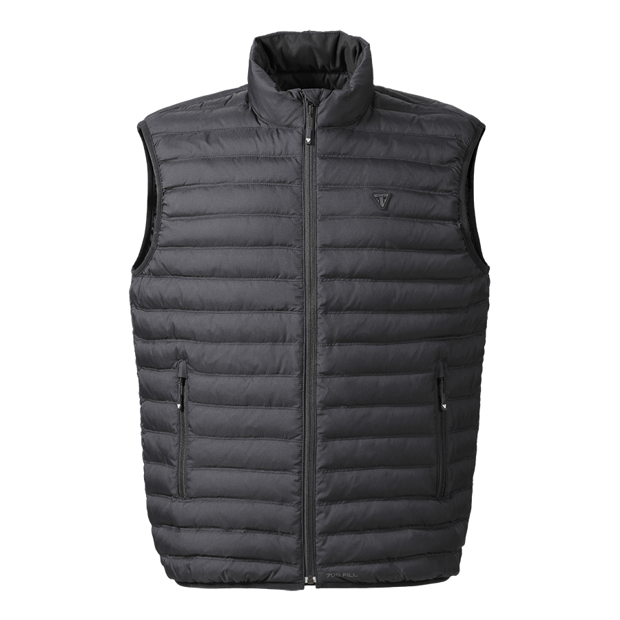 Triumph Mens Mid Layer Down Gilet Black MFNS21315
