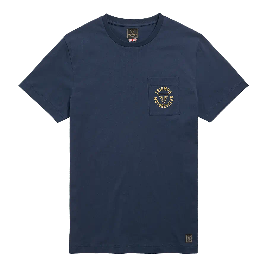 Triumph Newlyn T-Shirt  Back Print , Chest Pocket MTSS21027