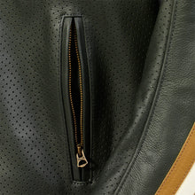 Carica l&#39;immagine nel visualizzatore di Gallery, Triumph Braddan Green Air Race Leather Jacket MLES2337
