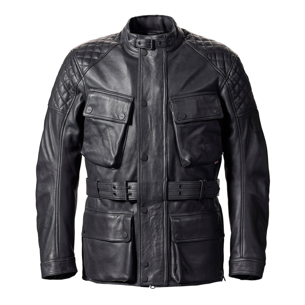 MLHS20103 MEN'S LEATHER BECK JACKET FRONT